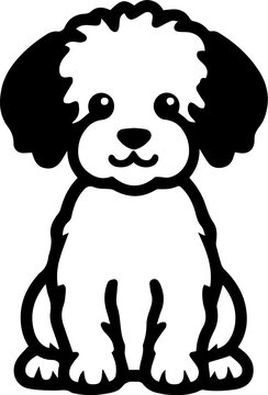 Bichpoo Flat Icon