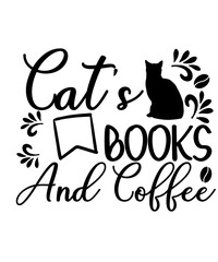 Obraz premium Funny Cat SVG Bundle, Cat SVG, Kitten SVG, Cat lady svg, crazy cat lady svg, cat lover svg, cats svg, kitty svg, Cut File Cricut, Silhouette, Coffee Cats and Chill T-Shirt, Funny Animal Tee, Cute Ani