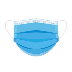 Realistic Protective Medical face mask Front side vector. Eps 10 vector file.