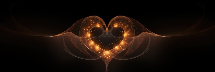 Heart Shape Of Topaz Stone Fractal Isolated Png