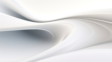 Abstract dynamic white backdrop, 3D Light wave background
