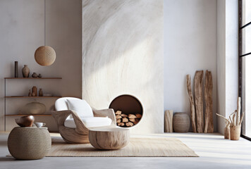 Interior design composition a modern luxurious living room