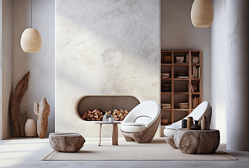 Interior design composition a modern luxurious living room