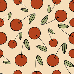 Seamless pattern with cerry