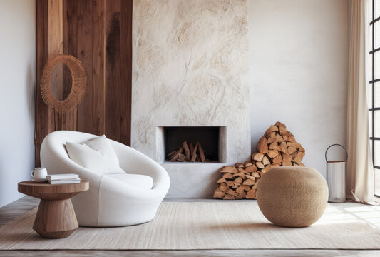 Interior design composition a modern luxurious living room