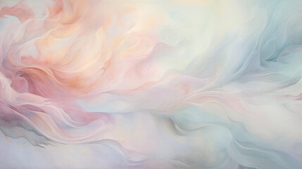 Delicately painted swirls of muted pastels in a dreamlike state
