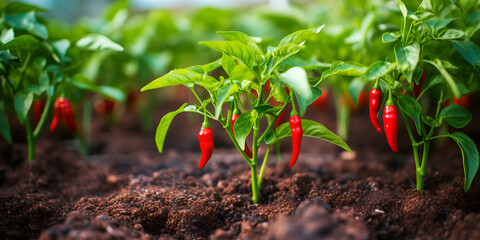 Ornamental Pepper Plant - obrazy, fototapety, plakaty