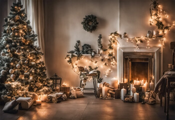 Atmosfera natalizia calda ed accogliente, Warm and cozy Christmas atmosphere