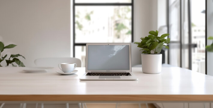 A macbook pro with a coffee mug on its side on a wood hd wallpaper 