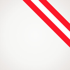 Corner ribbon flag of Austria