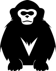 Gibbon Flat Icon