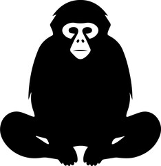 Gibbon Flat Icon