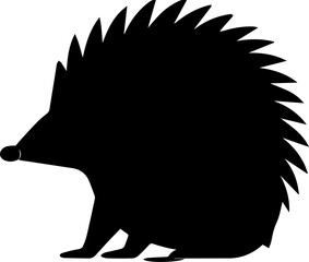 Echidna Silhouette Logo Icon