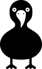 Dodo Bird Silhouette Logo Icon © Usman