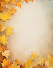 autumn background with leaves