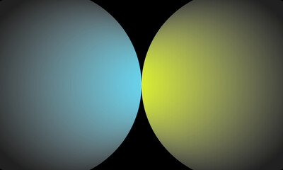 circle shape two color gradient background design