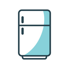 Refrigerator icon vector on trendy design