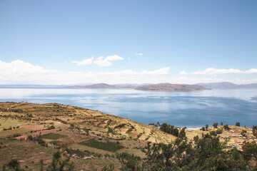 Reise durch Peru. Auf der Halbinsel Capachica am Titicaca See.