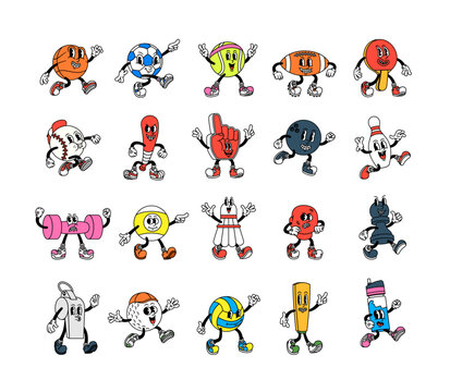 Sporty Squad Cartoon Characters