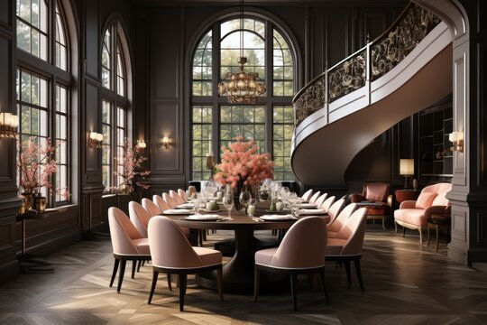 luxury room dining interior