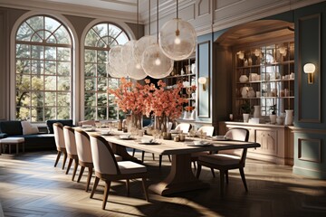 luxury room dining interior