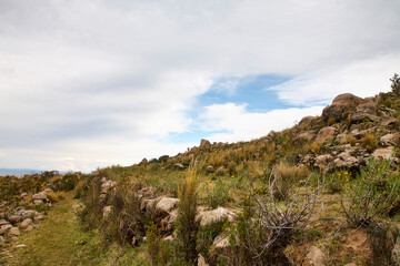 Reise durch Peru. Auf der Halbinsel Capachica am Titicaca See.