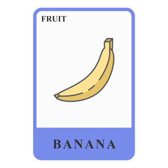 Bananas Customizable Playing Name Card Healthy Fruit Ingredients