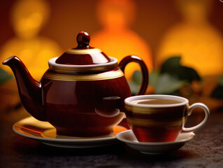 A cozy pot of English Breakfast Tea