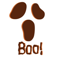 Scary ghost horror face| 