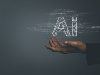 AI technology, connecting future innovations to access information technology and online networks