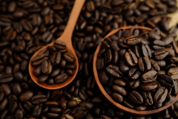 coffee beans after the roasting process