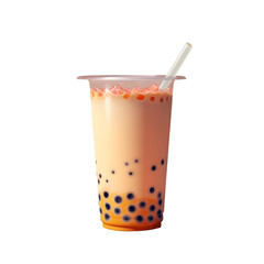 Bubble Tea Isolated on Transparent Background