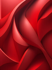 Fototapeta premium Abstract background with smooth shapes, red monochrome 