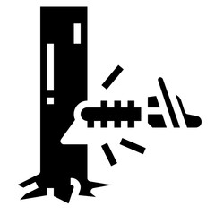 DEFORESTATION filled outline icon,linear,outline,graphic,illustration