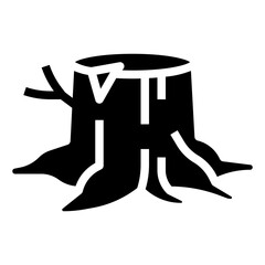 TREE STUMP filled outline icon,linear,outline,graphic,illustration