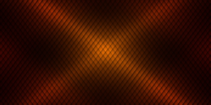 Abstract orange glitch art grid shape background image