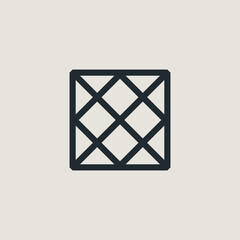 simple geometric interior design company logo vector illustration template design