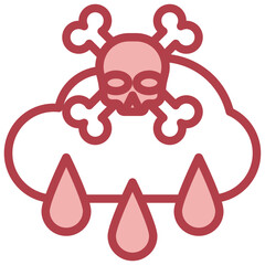 ACID RAIN filled outline icon,linear,outline,graphic,illustration