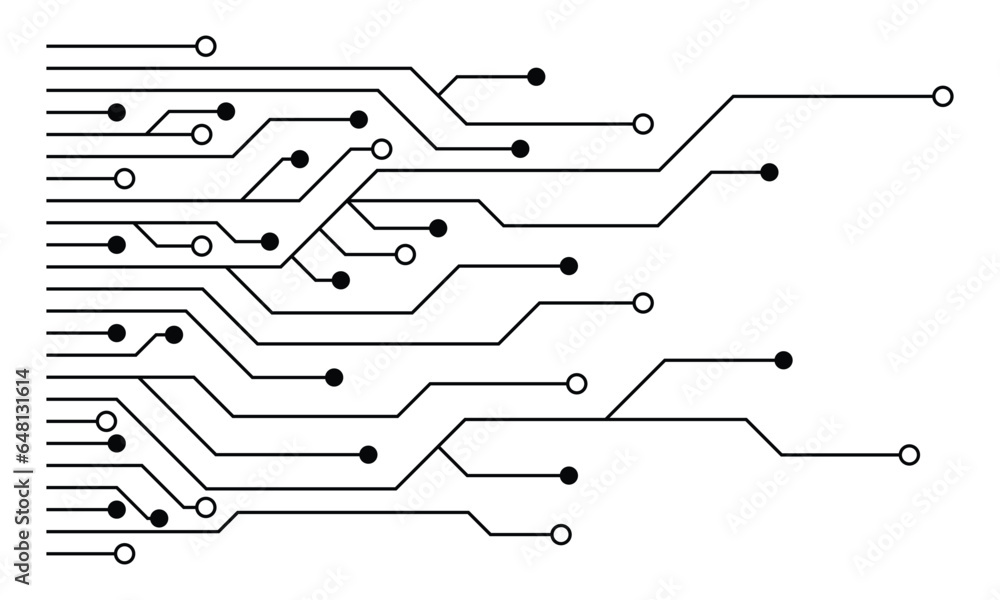 Fototapete printed circuit board. abstract futuristic circuit board. hi tech digital circuit board. futuristic 