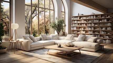 Scandinavian Style Apartment Living Room