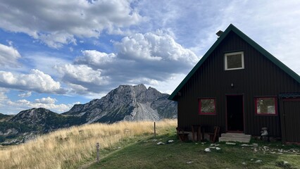 house in the mountains