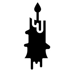CANDLE filled outline icon,linear,outline,graphic,illustration