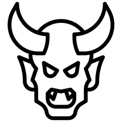EVIL filled outline icon,linear,outline,graphic,illustration