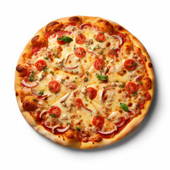 pizza isolated on white background