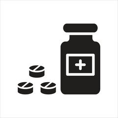 pill icon simple design art eps 10