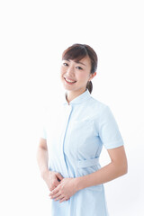 ご挨拶をする看護師