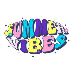 Naklejka premium groovy summer vibes