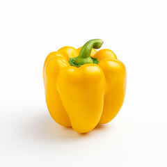"Sunny Sensation: Photorealistic Yellow Pepper Stock Photo"

