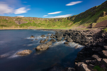 Hiking at giants causeway, Northern ireland