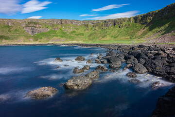 Hiking at giants causeway, Northern ireland